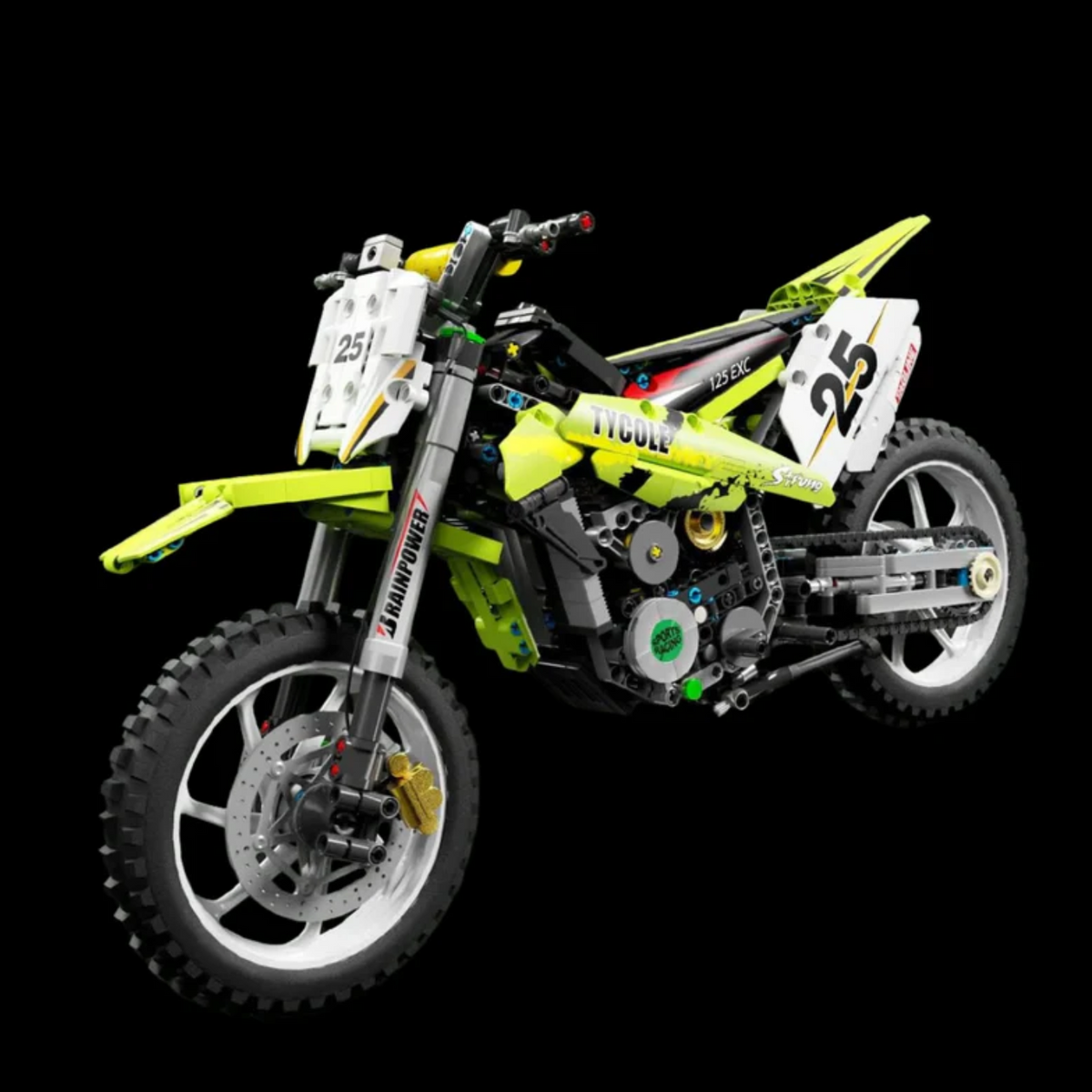 Moto de Motocross (1302 peças)