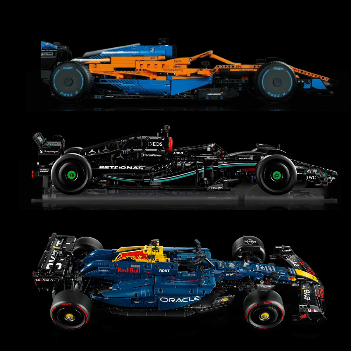 PACK F1 - RED BULL, MCLAREN E MERCEDES AMG
