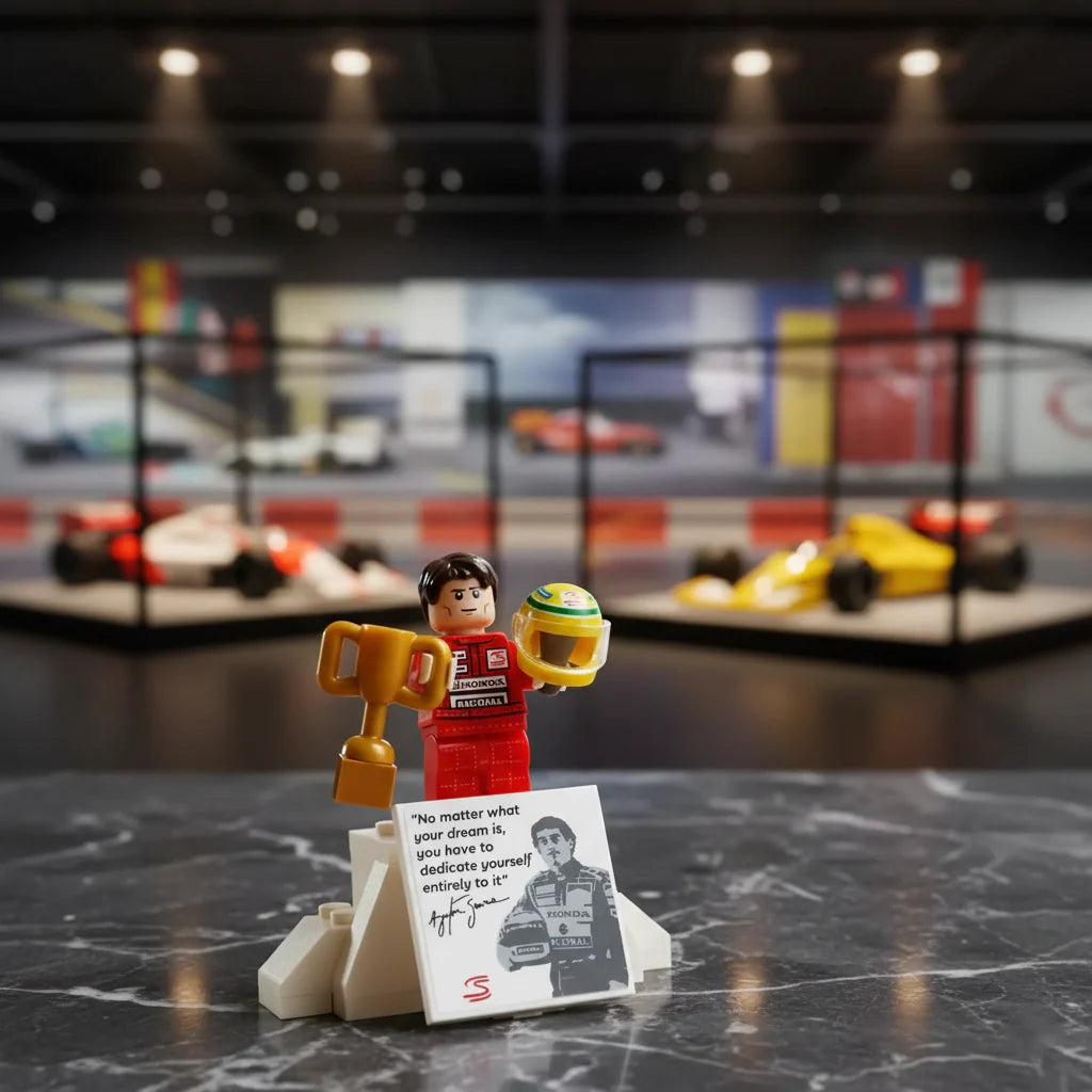 Fórmula 1 - McLaren MP4/4 + Ayrton Senna (693 pçs)