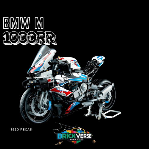 BMW M 1000 RR de 45 centímetros de comprimento e 27 cm de altura (1920 peças)